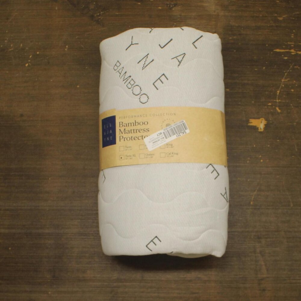 NEW Ella Jayne Viscose From Bamboo Mattress Pad EJHMP-BAMB-1X White Twin XL